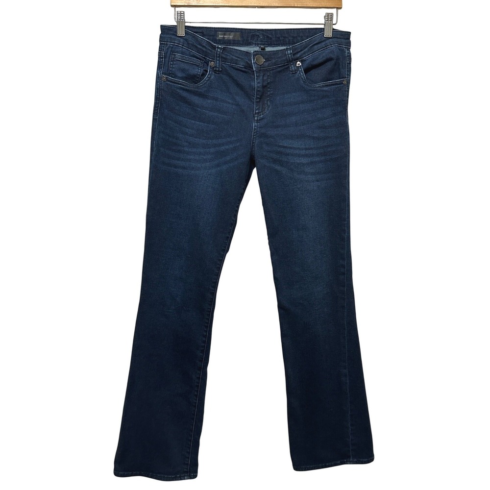 Kut from the Kloth Baby Bootcut Jeans Womens 8 Dark Wash Stretch Denim SP067MF6S